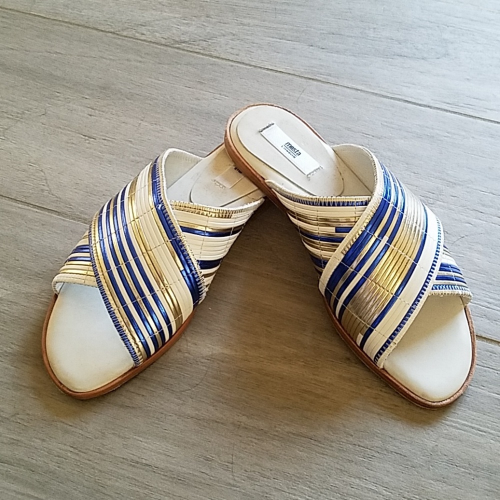 Metallic Mule Sandals